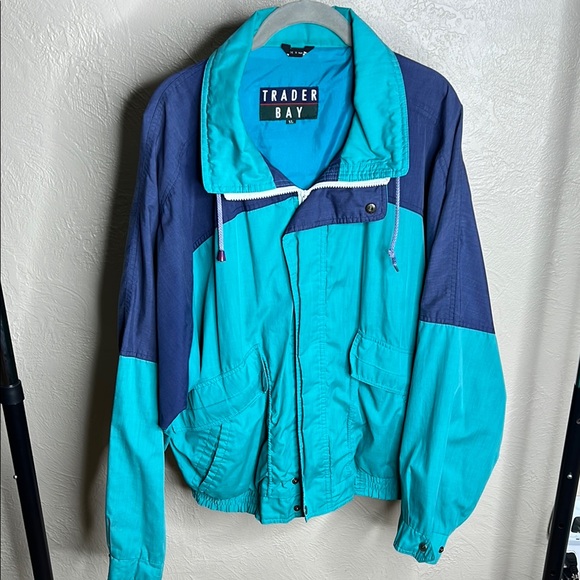 Trader Bay Teal and Blue Light Jacket - Picture 1 of 6